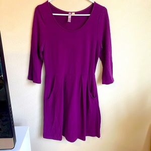 Purple flare dress